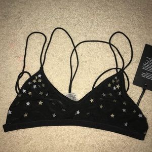Black star CHASER bralette